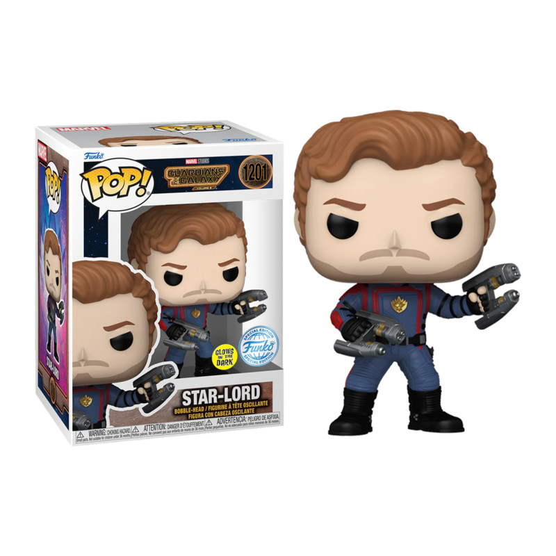 STAR-LORD / LES GARDIENS DE LA GALAXIE 3 / FIGURINE FUNKO POP / EXCLUSIVE SPECIAL EDITION / GITD