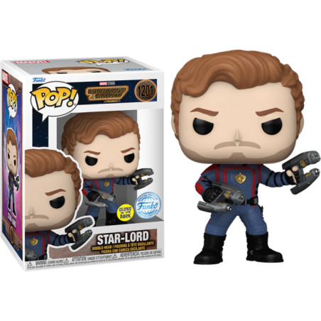 STAR-LORD / LES GARDIENS DE LA GALAXIE 3 / FIGURINE FUNKO POP / EXCLUSIVE SPECIAL EDITION / GITD