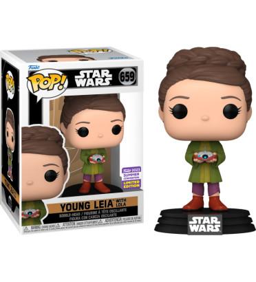 YOUNG LEIA WITH LOLA / STAR WARS / FIGURINE FUNKO POP / EXCLUSIVE SDCC 2023