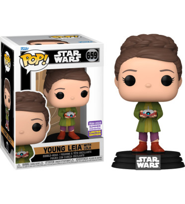 YOUNG LEIA WITH LOLA / STAR WARS / FIGURINE FUNKO POP / EXCLUSIVE SDCC 2023 YOUNG LEIA WITH LOLA / STAR WARS / FIGURINE FUNKO POP / EXCLUSIVE SDCC 2023