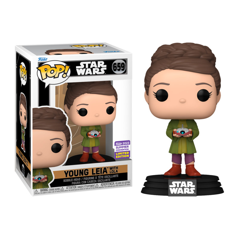YOUNG LEIA WITH LOLA / STAR WARS / FIGURINE FUNKO POP / EXCLUSIVE SDCC 2023