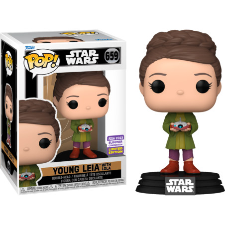 YOUNG LEIA WITH LOLA / STAR WARS / FIGURINE FUNKO POP / EXCLUSIVE SDCC 2023