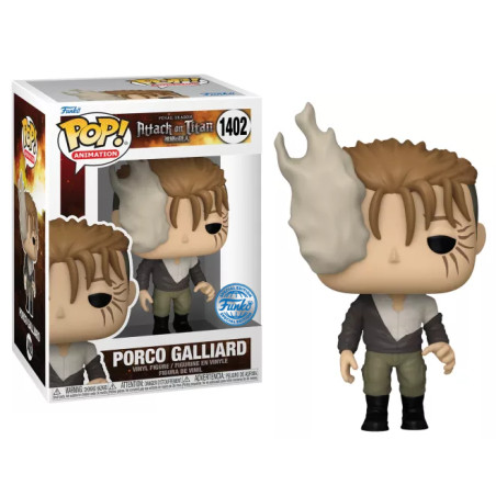 PORCO GALLIARD / ATTACK ON TITAN / FIGURINE FUNKO POP / EXCLUSIVE SPECIAL EDITION