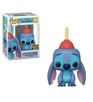 STITCH WITH PLUNGER / LILO ET STITCH / FIGURINE FUNKO POP / EXCLUSIVE ENTERTAINMENT EARTH