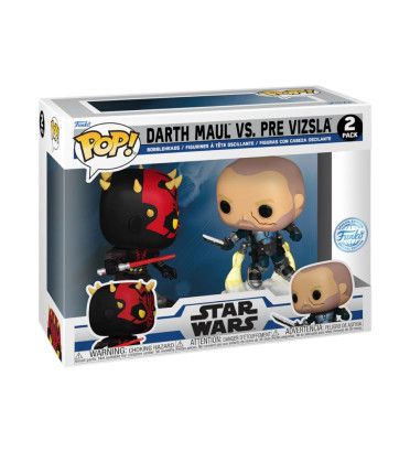 2 PACK DARTH MAUL VS PRE VIZSLA / STAR WARS / FIGURINE FUNKO POP / EXCLUSIVE SPECIAL EDITION