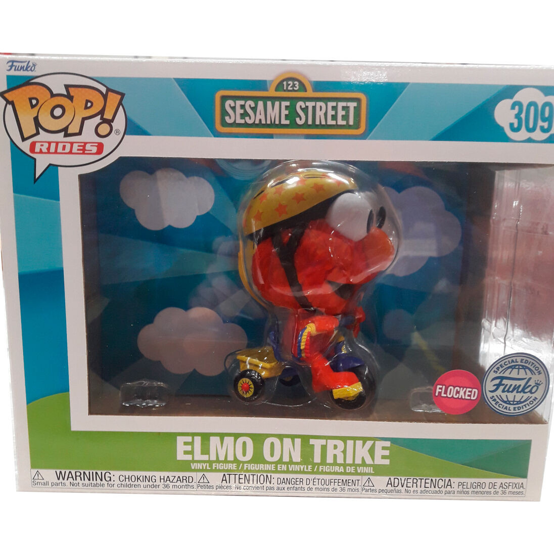 Figurine Pop Sesame Street #8 pas cher : Elmo - Floqué