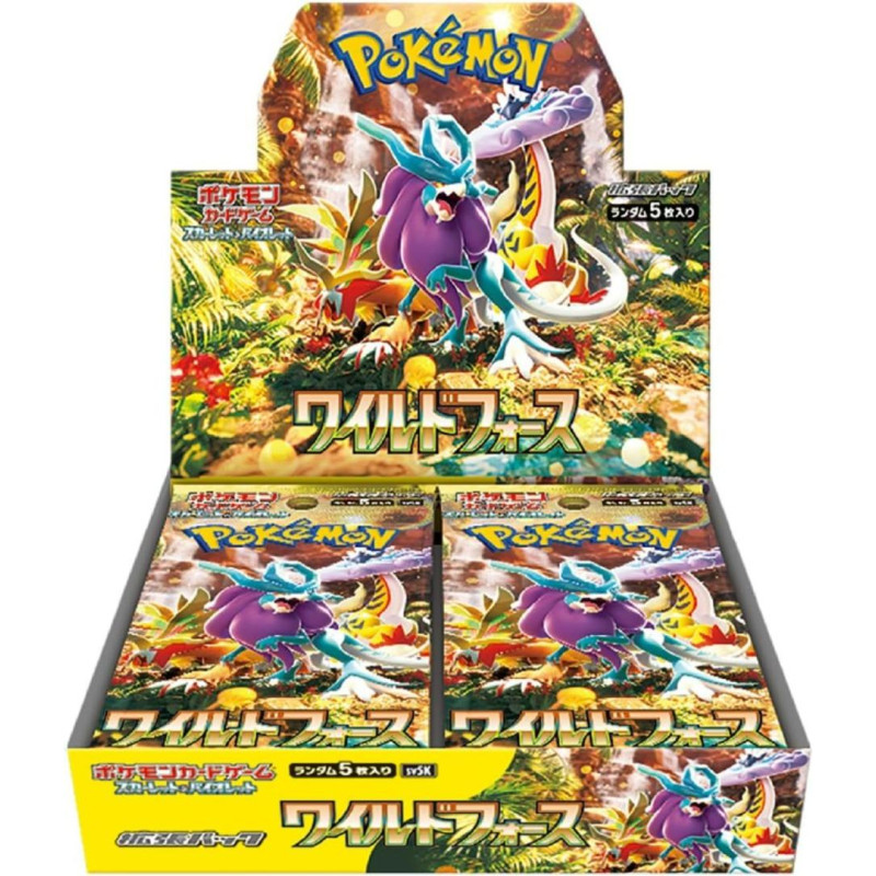 BOITE DE 30 BOOSTERS POKEMON SV5K WILD FORCE / CARTE JAPONAISE