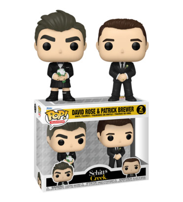 2 PACK DAVID ROSE ET PATRICK BREWER / SCHITTS CREEK / FIGURINE FUNKO POP