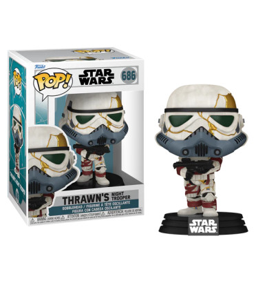 THRAWNS NIGHT TROOPER GREY MASK / STAR WARS AHSOKA / FIGURINE FUNKO POP