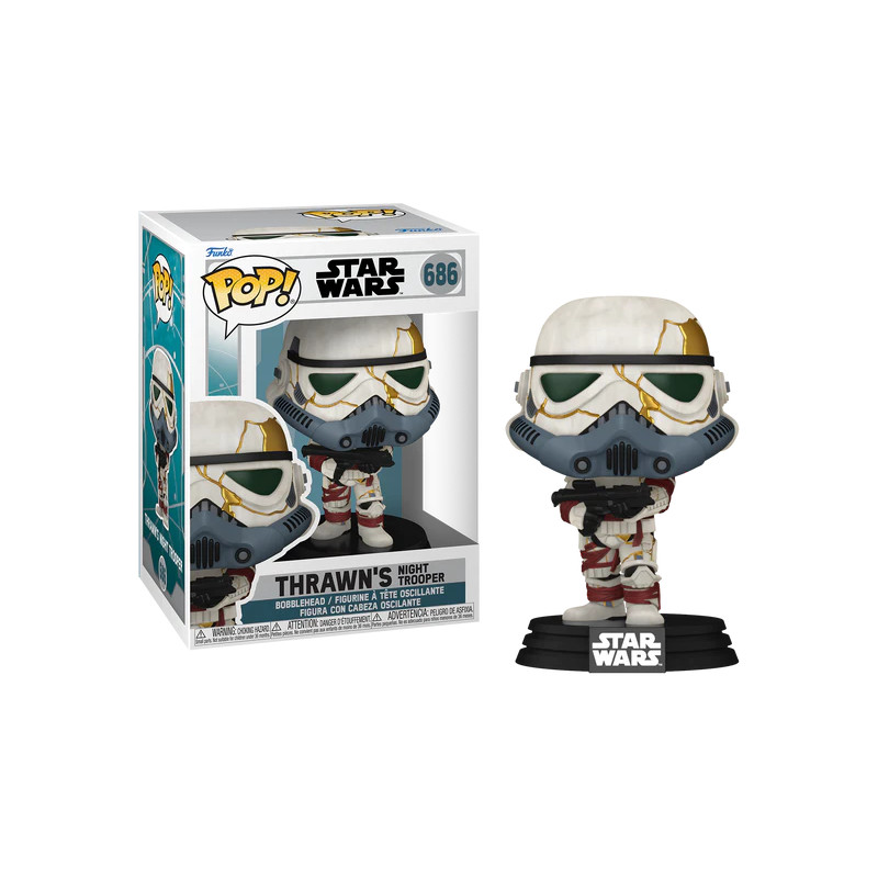 THRAWNS NIGHT TROOPER GREY MASK / STAR WARS AHSOKA / FIGURINE FUNKO POP