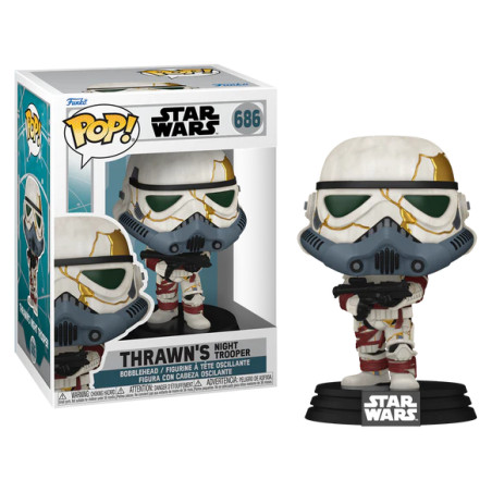 THRAWN'S NIGHT TROOPER GREY MASK / STAR WARS AHSOKA / FIGURINE FUNKO POP