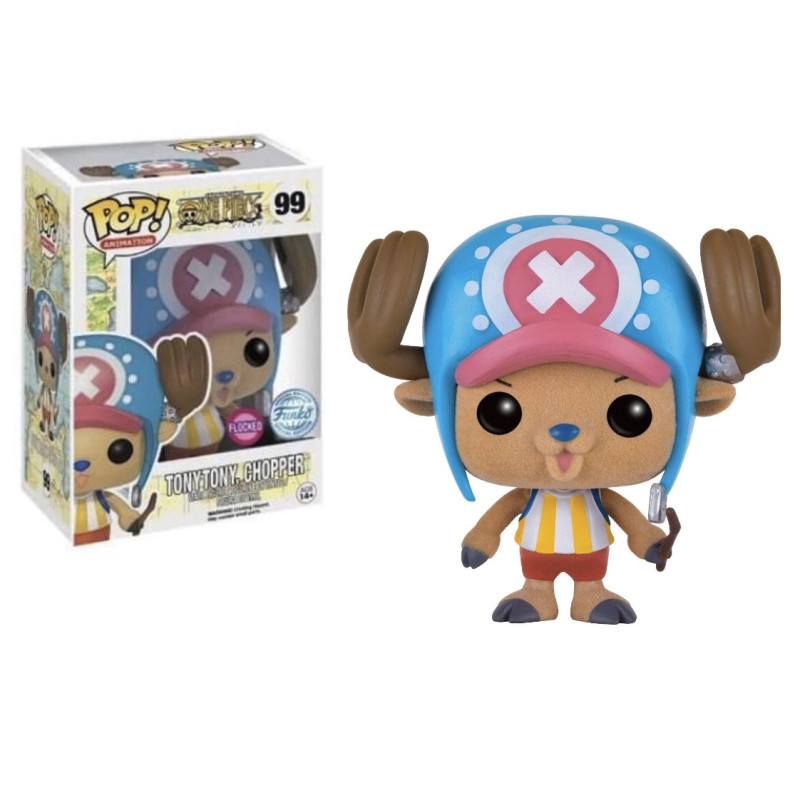 TONY TONY CHOPPER / ONE PIECE / FIGURINE FUNKO POP / EXCLUSIVE SPECIAL EDITION / FLOCKED