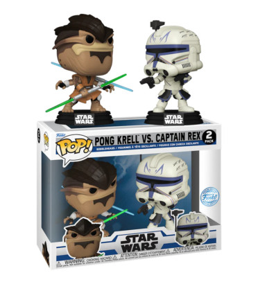 2 PACK PONG KRELL VS CAPTAIN REX / STAR WARS / FIGURINE FUNKO POP / EXCLUSIVE SPECIAL EDITION 2 PACK PONG KRELL VS CAPTAIN REX / STAR WARS / FIGURINE FUNKO POP / EXCLUSIVE SPECIAL EDITION