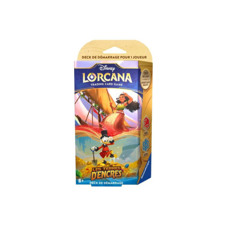 DECK DE DEMARRAGE LORCANA LES TERRES DENCRES CHAPITRE 3 VAIANA ET PICSOU / CARTE VF