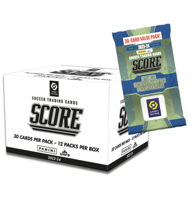 12 FAT PACK SCORE LIGUE 1 2023/24 PANINI / CARTE ANGLAISE