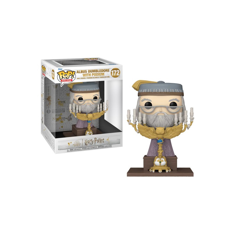 DUMBLEDORE AVEC PODIUM / HARRY POTTER / FIGURINE FUNKO POP