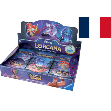 DISPLAY DE 24 BOOSTERS LORCANA LE RETOUR D'URSULA CHAPITRE 4 / CARTE VF