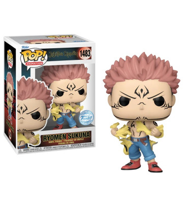 RYOMEN SUKUNA DECHIRANT SA CHEMISE / JUJUTSU KAISEN / FIGURINE FUNKO POP / EXCLUSIVE SPECIAL EDITION