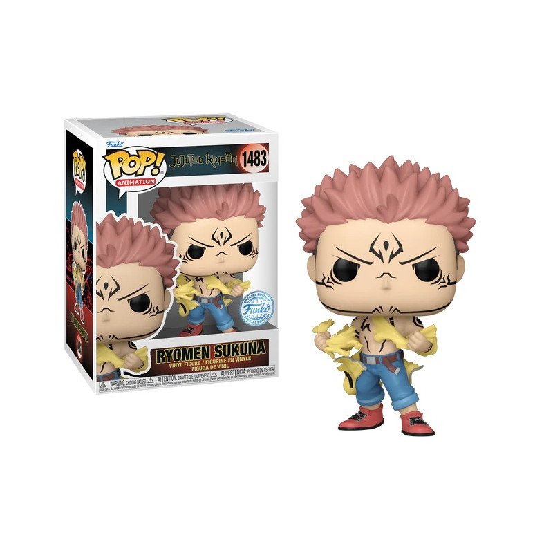 RYOMEN SUKUNA DECHIRANT SA CHEMISE / JUJUTSU KAISEN / FIGURINE FUNKO POP / EXCLUSIVE SPECIAL EDITION