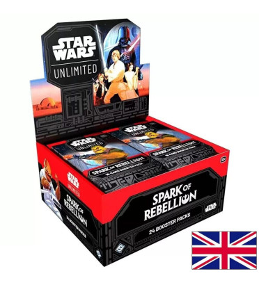 DISPLAY 24 BOOSTERS STAR WARS UNLIMITED SPARK OF REBELLION / CARTE ANGLAISE
