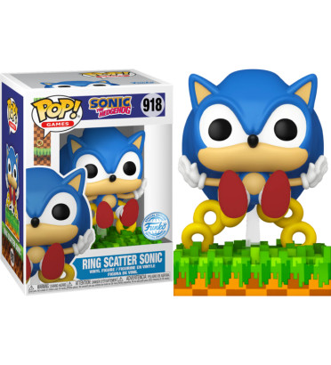 RING SCATTER SONIC / SONIC THE HEDGEHOG / FIGURINE FUNKO POP / EXCLUSIVE SPECIAL EDITION