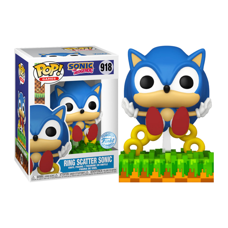 RING SCATTER SONIC / SONIC THE HEDGEHOG / FIGURINE FUNKO POP / EXCLUSIVE SPECIAL EDITION