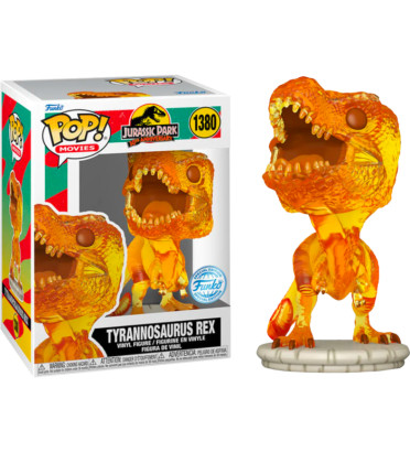 TYRANNOSAURUS REX AMBER / JURASSIC PARK / FIGURINE FUNKO POP / EXCLUSIVE SPECIAL EDITION