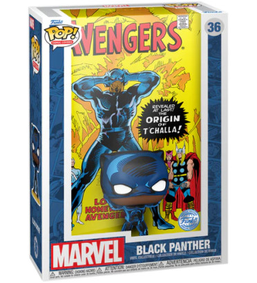 BLACK PANTHER COMIC COVERS / THE AVENGERS / FIGURINE FUNKO POP / EXCLUSIVE SPECIAL EDITION