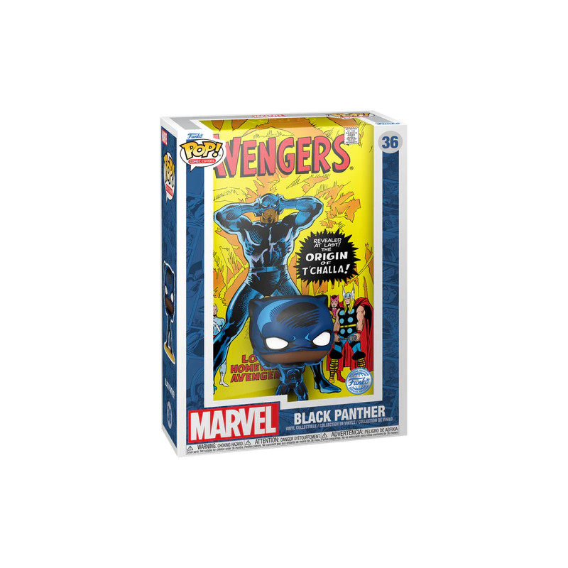 BLACK PANTHER COMIC COVERS / THE AVENGERS / FIGURINE FUNKO POP / EXCLUSIVE SPECIAL EDITION