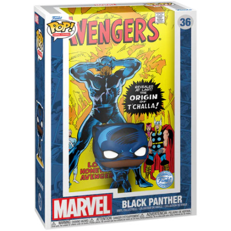 BLACK PANTHER COMIC COVERS / THE AVENGERS / FIGURINE FUNKO POP / EXCLUSIVE SPECIAL EDITION