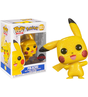 PIKACHU WAVING / POKEMON / FIGURINE FUNKO POP / EXCLUSIVE SPECIAL EDITION / DIAMOND