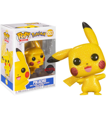 PIKACHU WAVING / POKEMON / FIGURINE FUNKO POP / EXCLUSIVE SPECIAL EDITION / DIAMOND