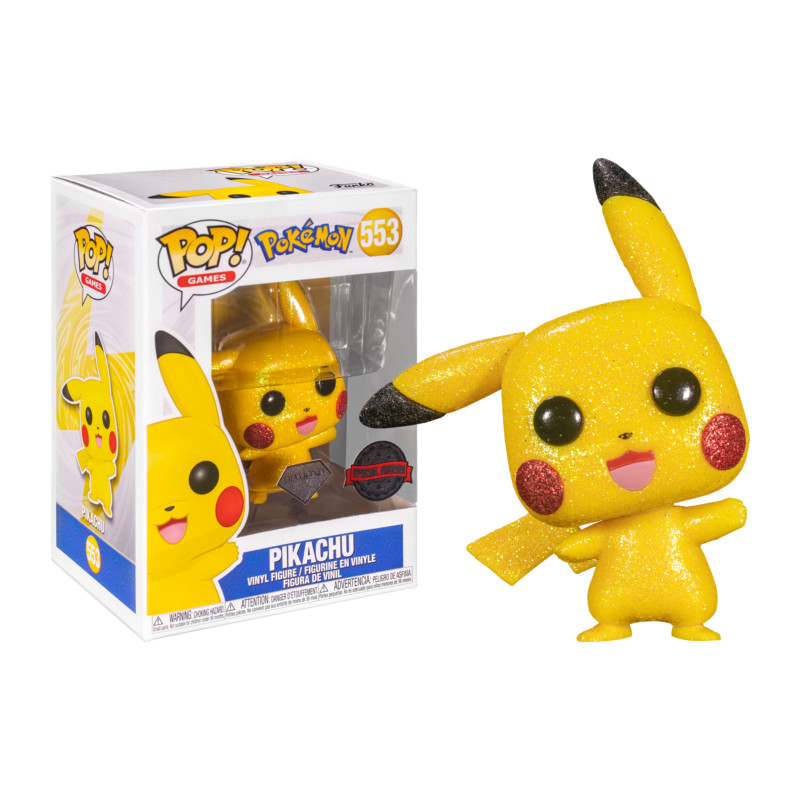 PIKACHU WAVING / POKEMON / FIGURINE FUNKO POP / EXCLUSIVE SPECIAL EDITION / DIAMOND