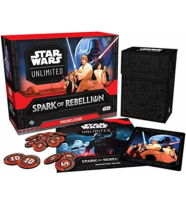PRERELEASE BOX STAR WARS UNLIMITED SPARK OF REBELLION / CARTE ANGLAISE
