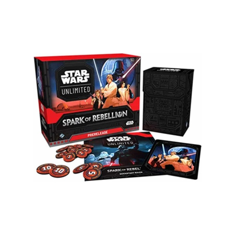 PRERELEASE BOX STAR WARS UNLIMITED SPARK OF REBELLION / CARTE ANGLAISE