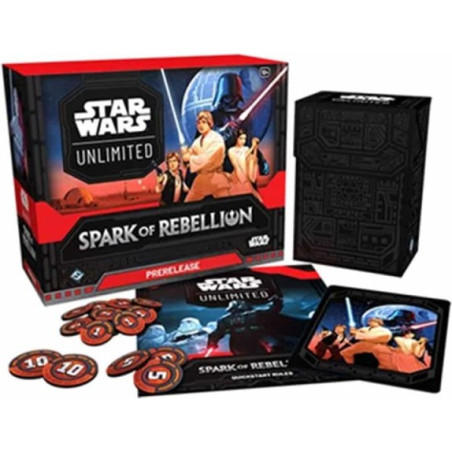 PRERELEASE BOX STAR WARS UNLIMITED SPARK OF REBELLION / CARTE ANGLAISE