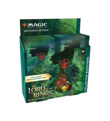 DISPLAY 12 BOOSTERS COLLECTOR MAGIC LE SEIGNEUR DES ANNEAUX / CARTE ANGLAISE