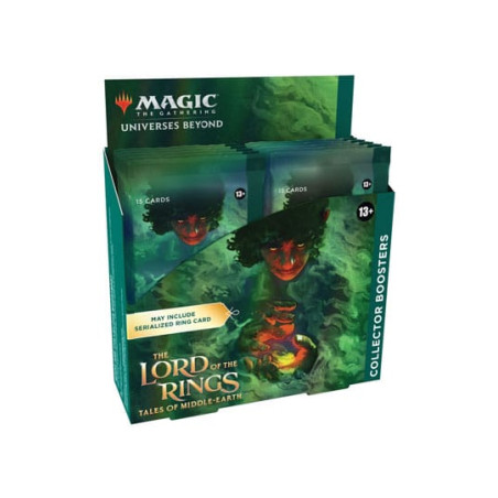 DISPLAY 12 BOOSTERS COLLECTOR MAGIC / LE SEIGNEUR DES ANNEAUX / CARTE ANGLAISE