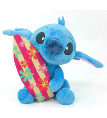 PELUCHE STITCH AVEC SURF 25CM / LILO ET STITCH / SIMBA TOYS