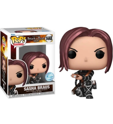 SASHA BRAUS METALLIC SAISON 5 / ATTACK ON TITAN / FIGURINE FUNKO POP / EXCLUSIVE SPECIAL EDITION SASHA BRAUS METALLIC SAISON 5 / ATTACK ON TITAN / FIGURINE FUNKO POP / EXCLUSIVE SPECIAL EDITION