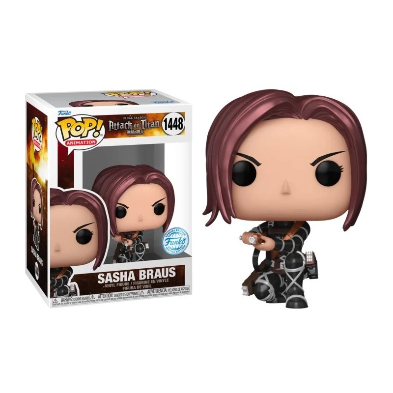 SASHA BRAUS METALLIC SAISON 5 / ATTACK ON TITAN / FIGURINE FUNKO POP / EXCLUSIVE SPECIAL EDITION
