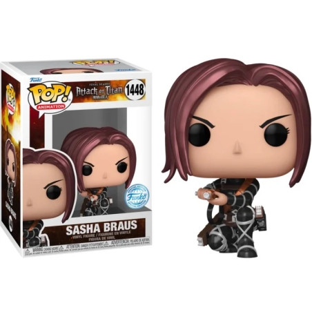 SASHA BRAUS METALLIC SAISON 5 / ATTACK ON TITAN / FIGURINE FUNKO POP / EXCLUSIVE SPECIAL EDITION