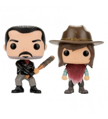 2-PACK NEGAN ET CARL GRIMES / THE WALKING DEAD / FIGURINE FUNKO POP / EXCLUSIVE