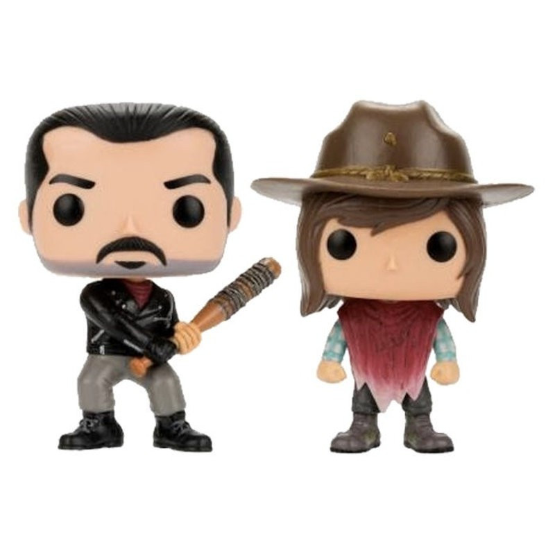 2-PACK NEGAN ET CARL GRIMES / THE WALKING DEAD / FIGURINE FUNKO POP / EXCLUSIVE