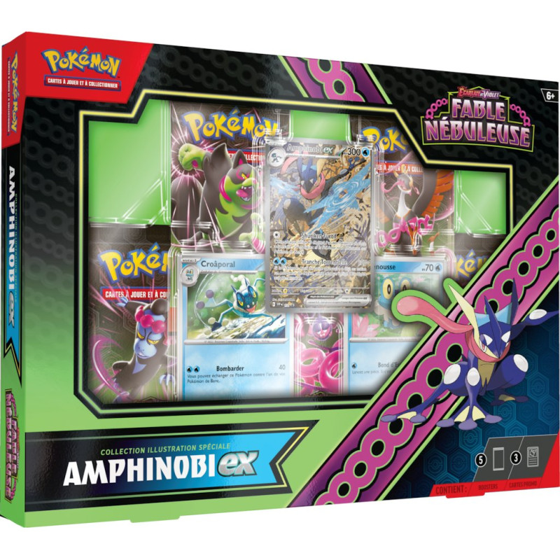 COLLECTION ILLUSTRATION SPECIALE AMPHINOBI EX FABLE NEBULEUSE EV06.5 / CARTE POKEMON VF