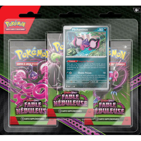 TRIPACK DE 3 BOOSTERS FABLE NEBULEUSE EV6.5 / CARTE POKEMON VF