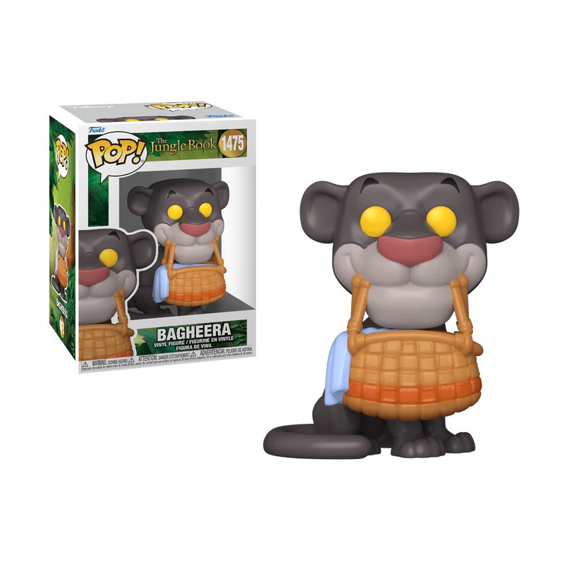 BAGHEERA AVEC PANIER / LE LIVRE DE LA JUNGLE / FIGURINE FUNKO POP