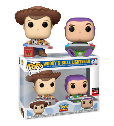 2 PACK WOODY AND BUZZ LIGHTYEAR / TOY STORY / FIGURINE FUNKO POP / EXCLUSIVE C2E2 2 PACK WOODY AND BUZZ LIGHTYEAR / TOY STORY / FIGURINE FUNKO POP / EXCLUSIVE C2E2
