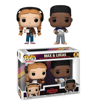 2 PACK MAX ET LUCAS / STRANGER THINGS / FIGURINE FUNKO POP