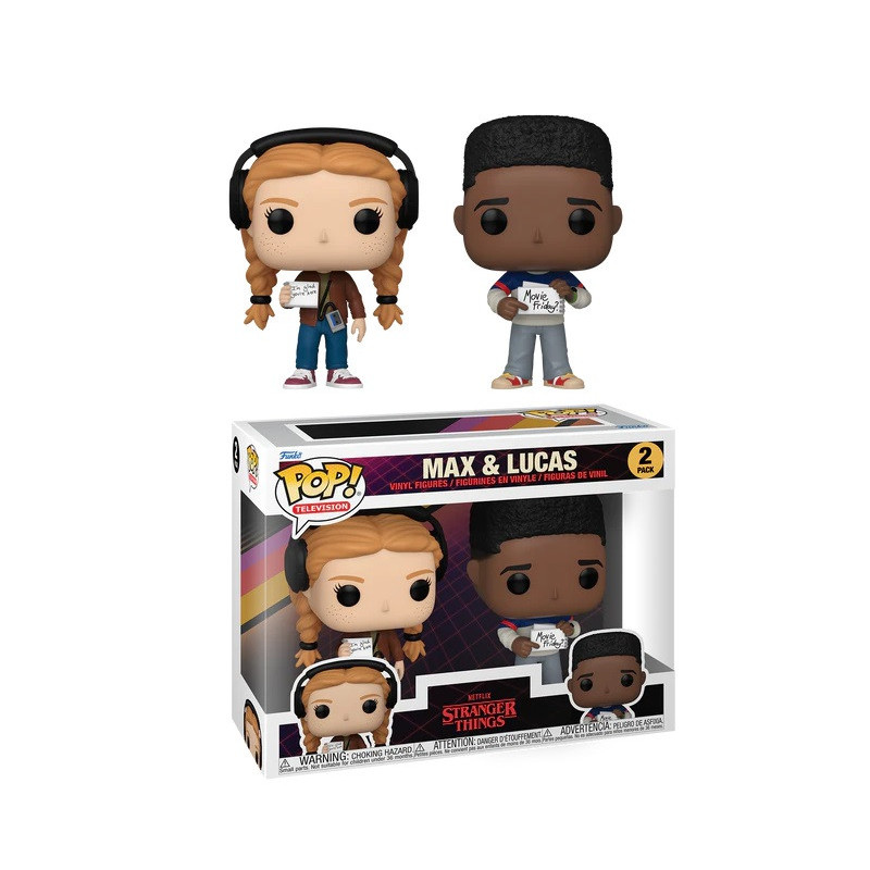 2 PACK MAX ET LUCAS / STRANGER THINGS / FIGURINE FUNKO POP 2 PACK MAX ET LUCAS / STRANGER THINGS / FIGURINE FUNKO POP